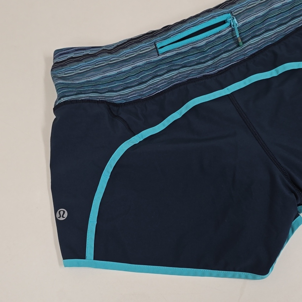 Lululemon Speed Short Size 6 Shorts Blue Navy - Picture 6 of 9